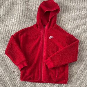 Women’s Nike Vibrant Red Sherpa Jacket